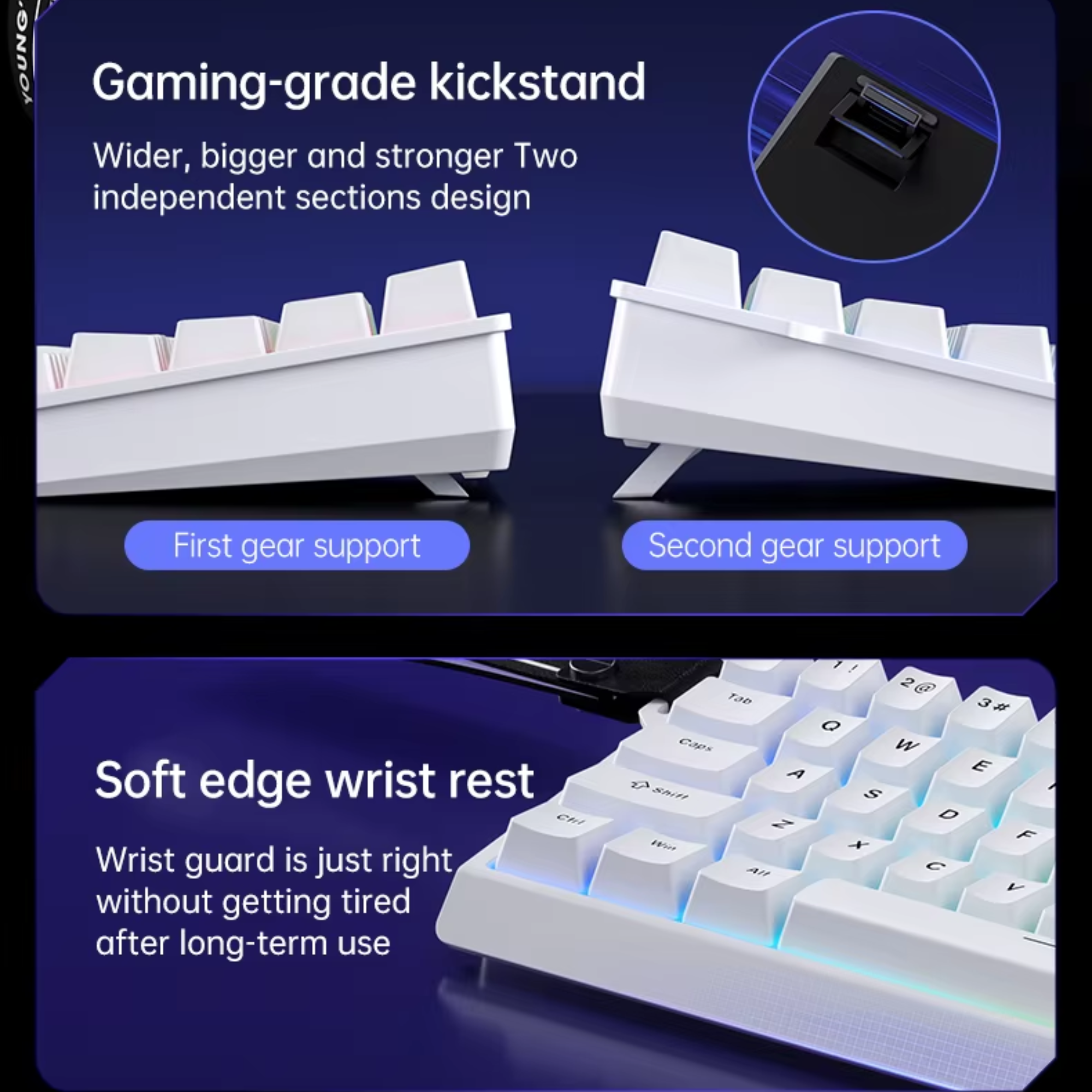 Клавиатура механическая MCHOSE Ace68 8K Magnetic Switch Contour Line с RGB подсветкой White (MCHOSE Ace68 8K) - фото 4 Клавиатура механическая MCHOSE Ace68 8K Magnetic Switch Contour Line с RGB подсветкой White (MCHOSE Ace68 8K) - фото 4