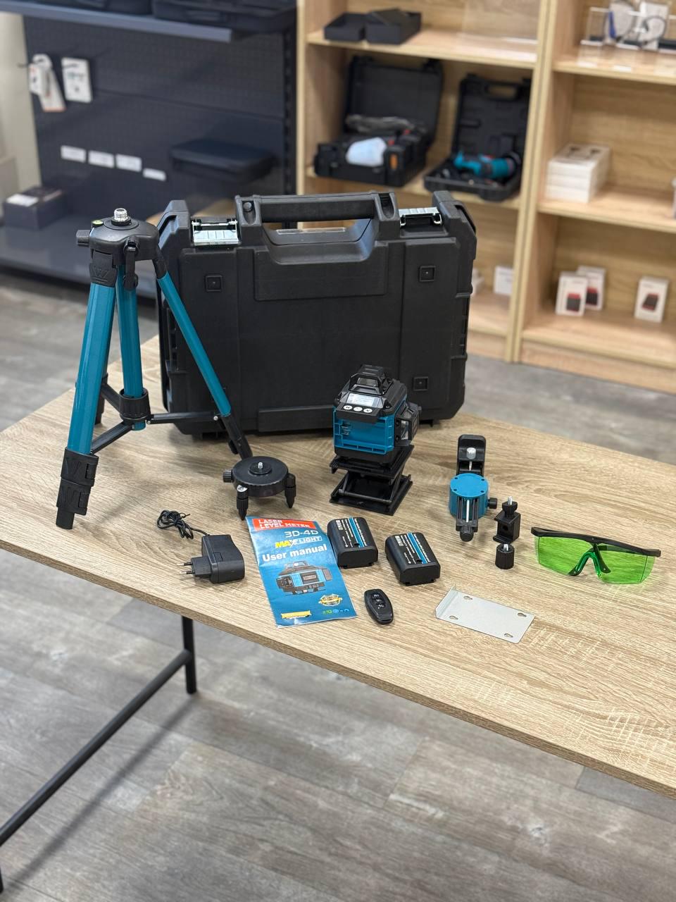 Лазерний 4D рівень акумуляторний Huepar 2 АКБ 16 ліній пульт дистанційного керування/цифровий дисплей/штатив (1234321) - фото 5 Лазерний 4D рівень акумуляторний Huepar 2 АКБ 16 ліній пульт дистанційного керування/цифровий дисплей/штатив (1234321) - фото 5