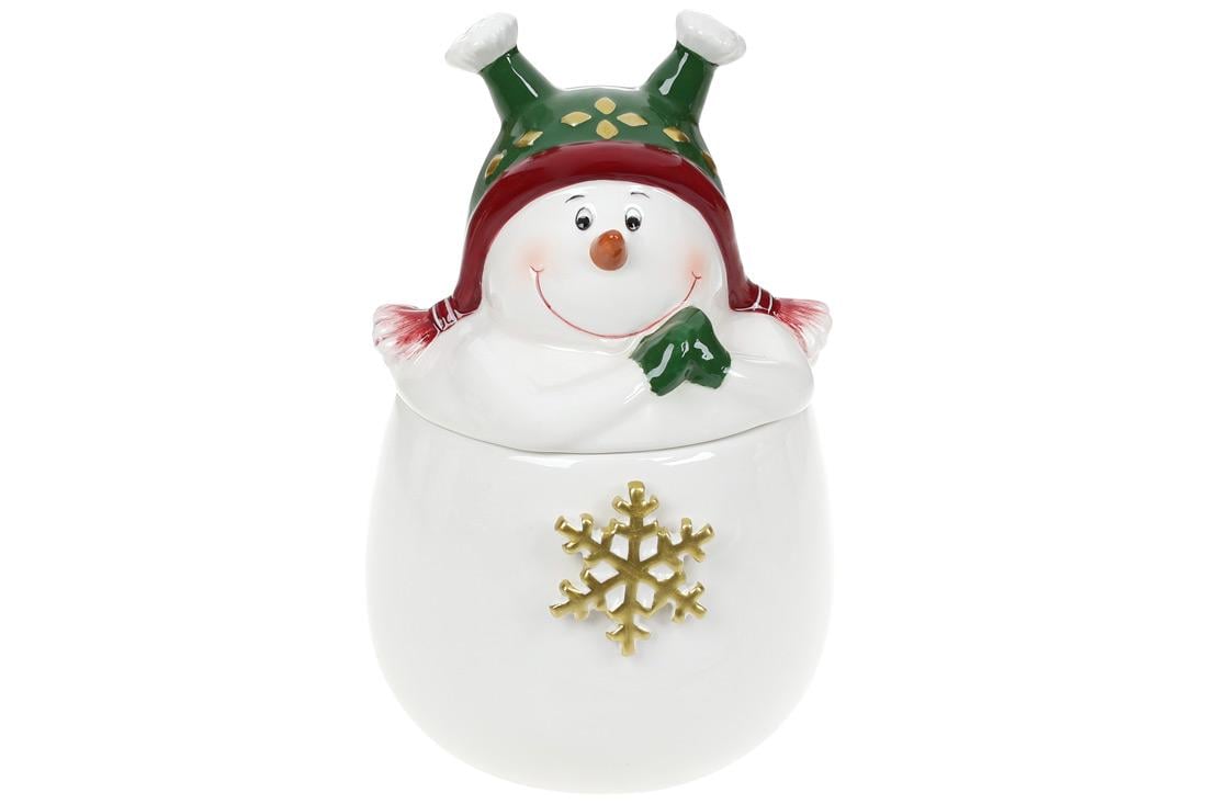 Банка керамическая BonaDi Озорной снеговик 0,55 л (834-281)
