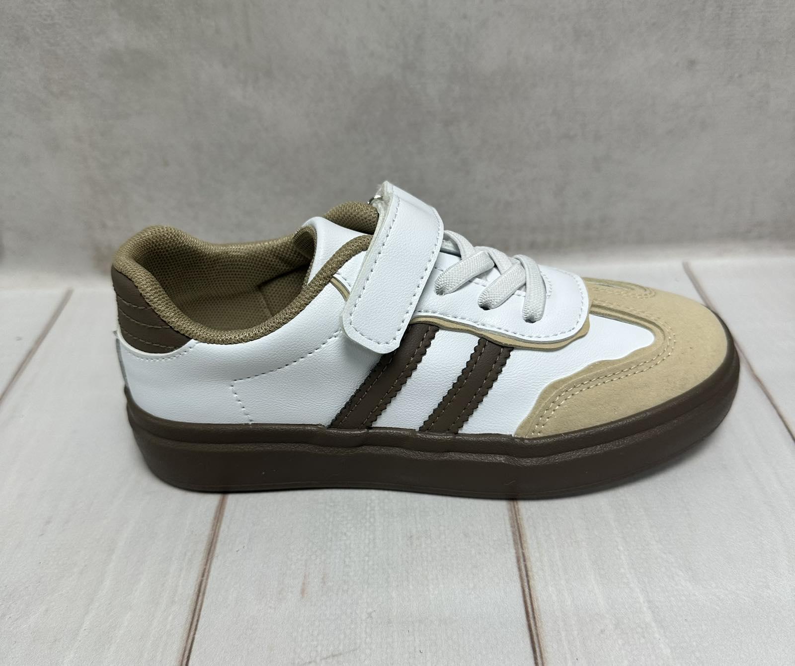 Кеди дитячі шкіряні Apawwa р. 35 22 см Біло-бежевий