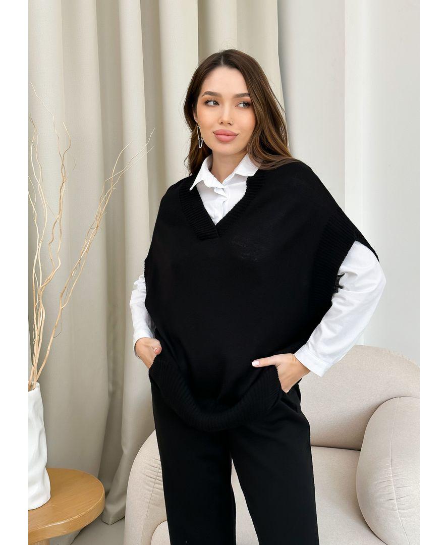 Жилетка женская Jolie S-M Черный (28260)