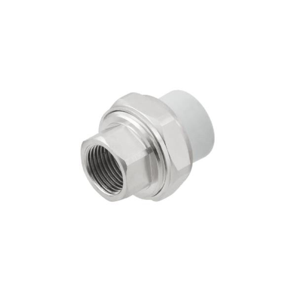 Американка поліпропіленова Raftec PLUS RFU2502 ВВ 25х3/4 Сірий (SW-101872)