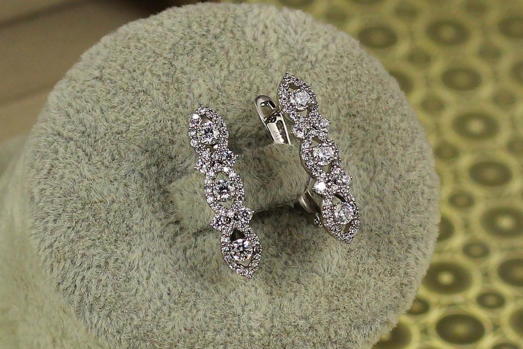 Серьги Xuping Jewelry Венчание 2,3 см Серебристый (2481360429)