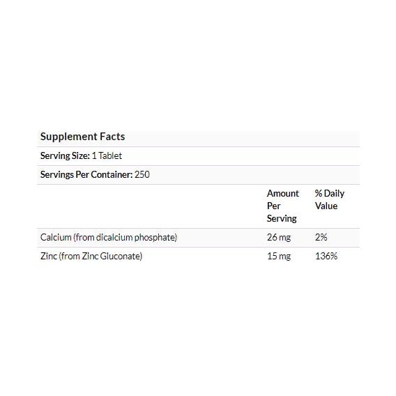 Микроэлемент Цинк Carlson Labs Zinc 15 мг 250 Tabs (CAR-05312) - фото 3