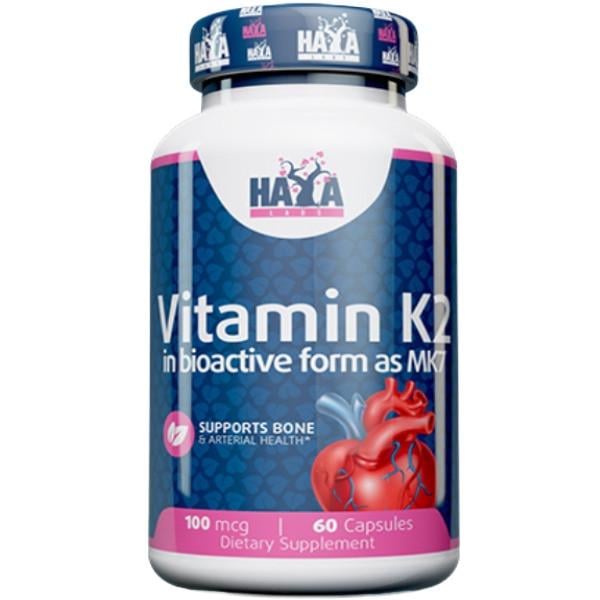 Вітамін K2 Haya Labs Vitamin K2-Mk7 100 мг 60 кап.
