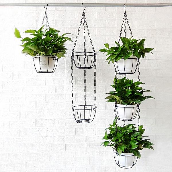 Кашпо подвесное M00614-2 из металла на 3 вазона 13х11х19 см Черный - фото 8 Кашпо подвесное M00614-2 из металла на 3 вазона 13х11х19 см Черный - фото 8