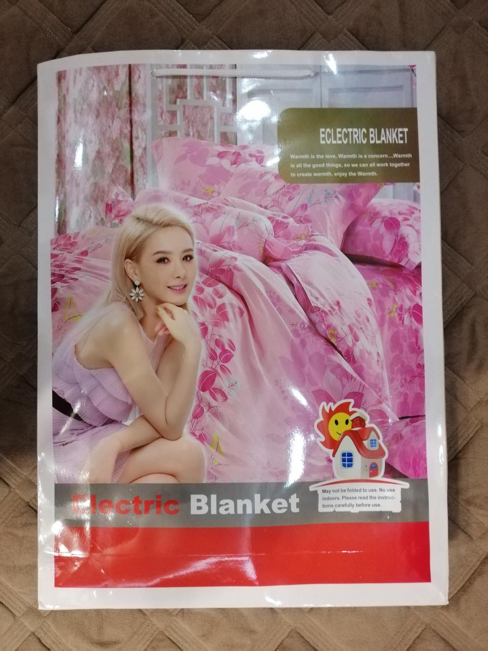 Электропростынь с сумкой Electric Blanket в цветную полоску 70х150 см - фото 10