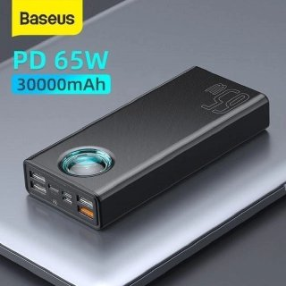 Повербанк 30000 mah 65W Baseus PowerBank із швидкою зарядкою Delivery/Quick Charge 3.0 Black (PPLG-A01) - фото 8