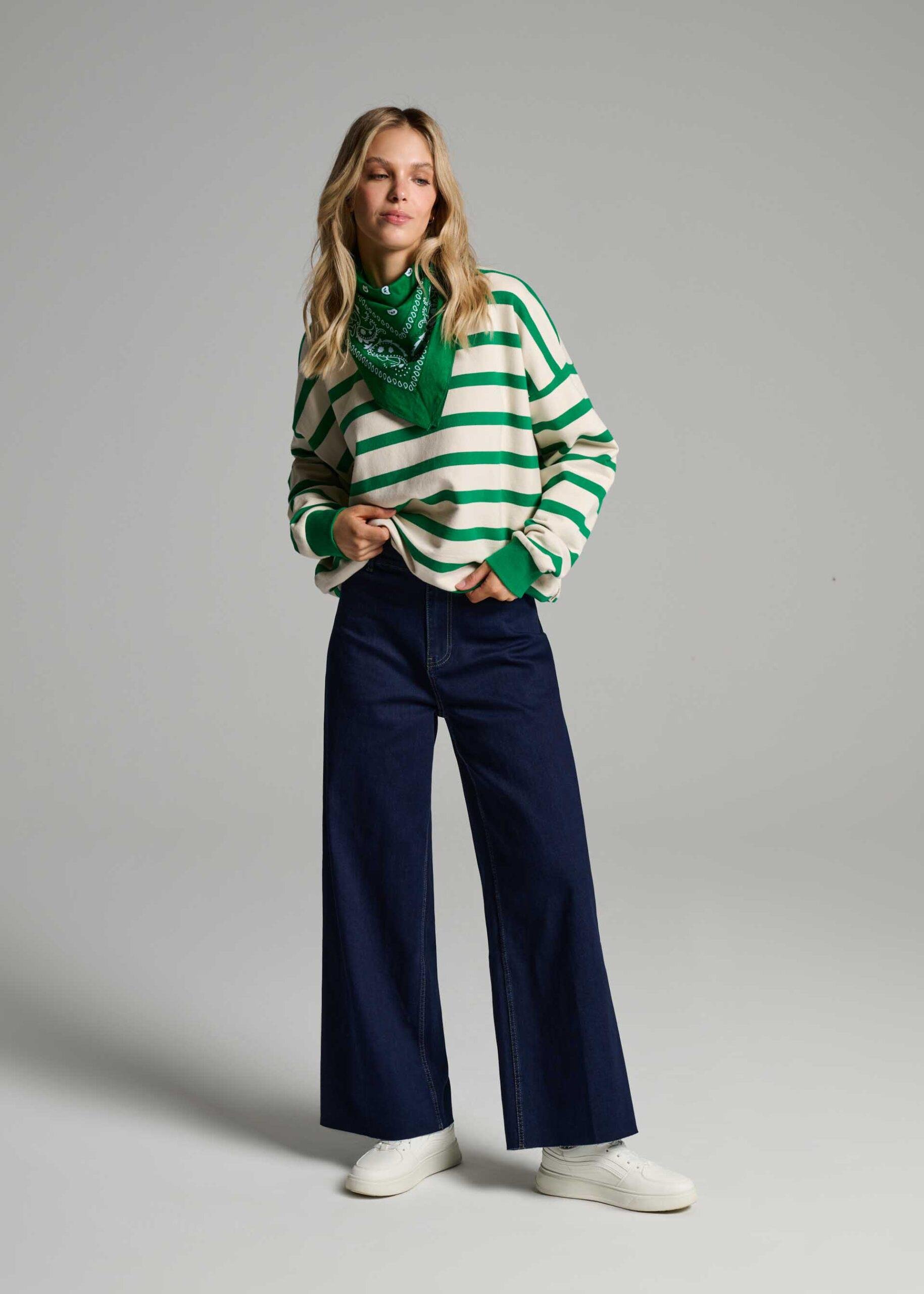 Свитшот женский Diverse CILLA L Бело-зеленый (5905384120021) - фото 2 Свитшот женский Diverse CILLA L Бело-зеленый (5905384120021) - фото 2