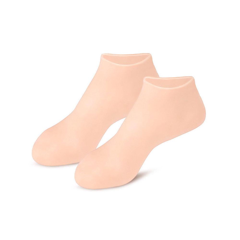 Носки для увлажнения стоп силиконовые от трещин и мозолей One size Бежевый (NR0326_2) Носки для увлажнения стоп силиконовые от трещин и мозолей One size Бежевый (NR0326_2)