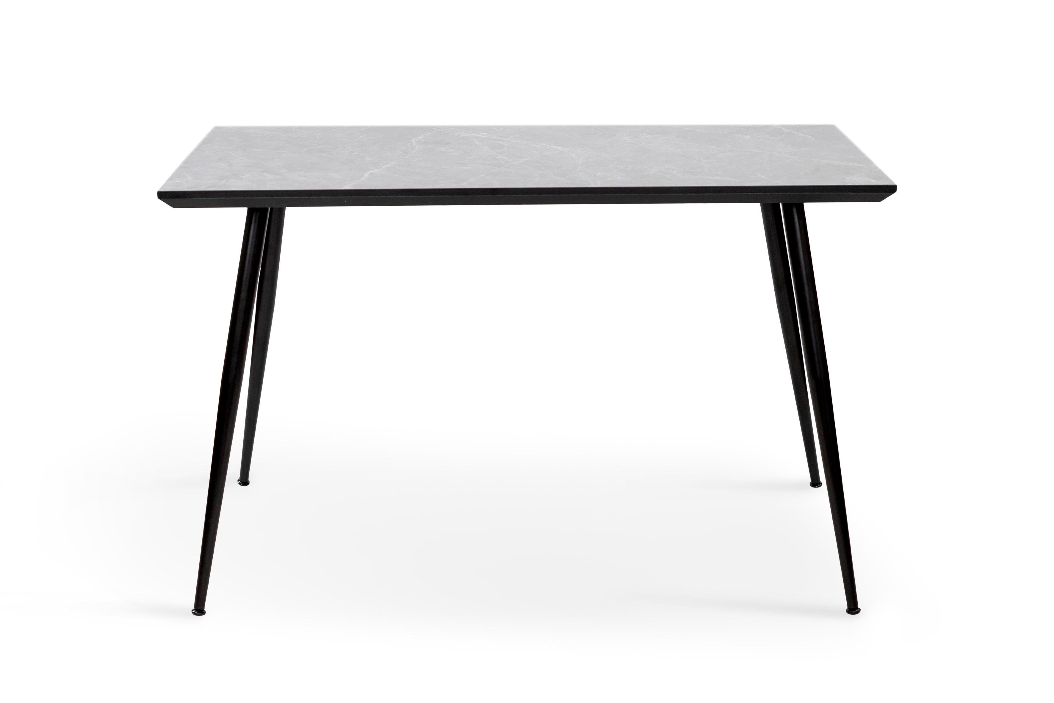 Обеденный стол Грейс Торнадо 1200х700х750 мм Черный/Серый бетон МДФ (GAА0055443)