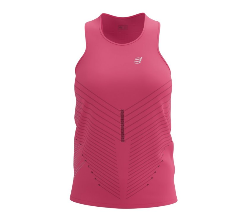 Спортивная майка женская Compressport Performance Singlet XS Hot Pink/Aqua (12586802)