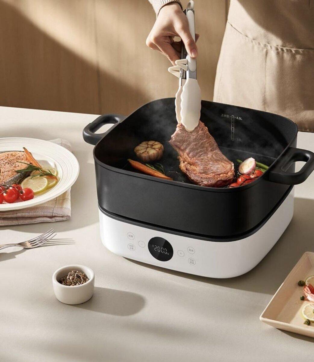 Мультиварка Mijia Multi Functional Electric Hot Pot 6L з перехідником на EU розетку 6 л 2000W White (MEH01) - фото 5 Мультиварка Mijia Multi Functional Electric Hot Pot 6L з перехідником на EU розетку 6 л 2000W White (MEH01) - фото 5
