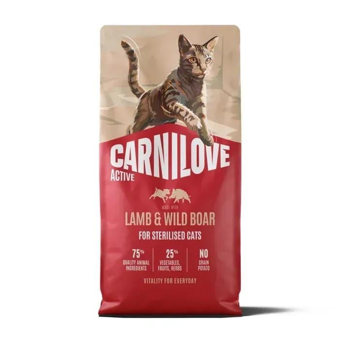 Корм сухий Carnilove Active Lamb & Wild Boar Sterilised для стерилізованих кішок ягня та дикий кабан 6 кг (173705)