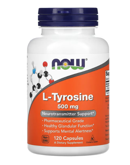 Аминокислота Now Foods L-Tyrosine 500 мг 120 капсул