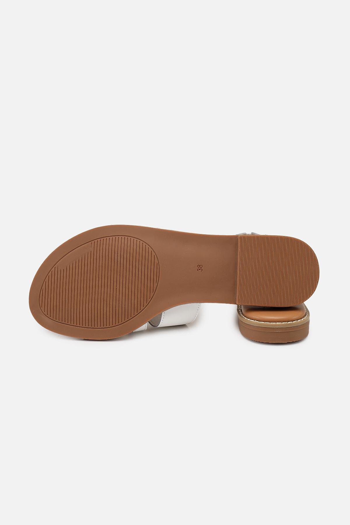 Шлепанцы женские ЦБ-00264122 р. 36 Белый (SKT001030592) - фото 6