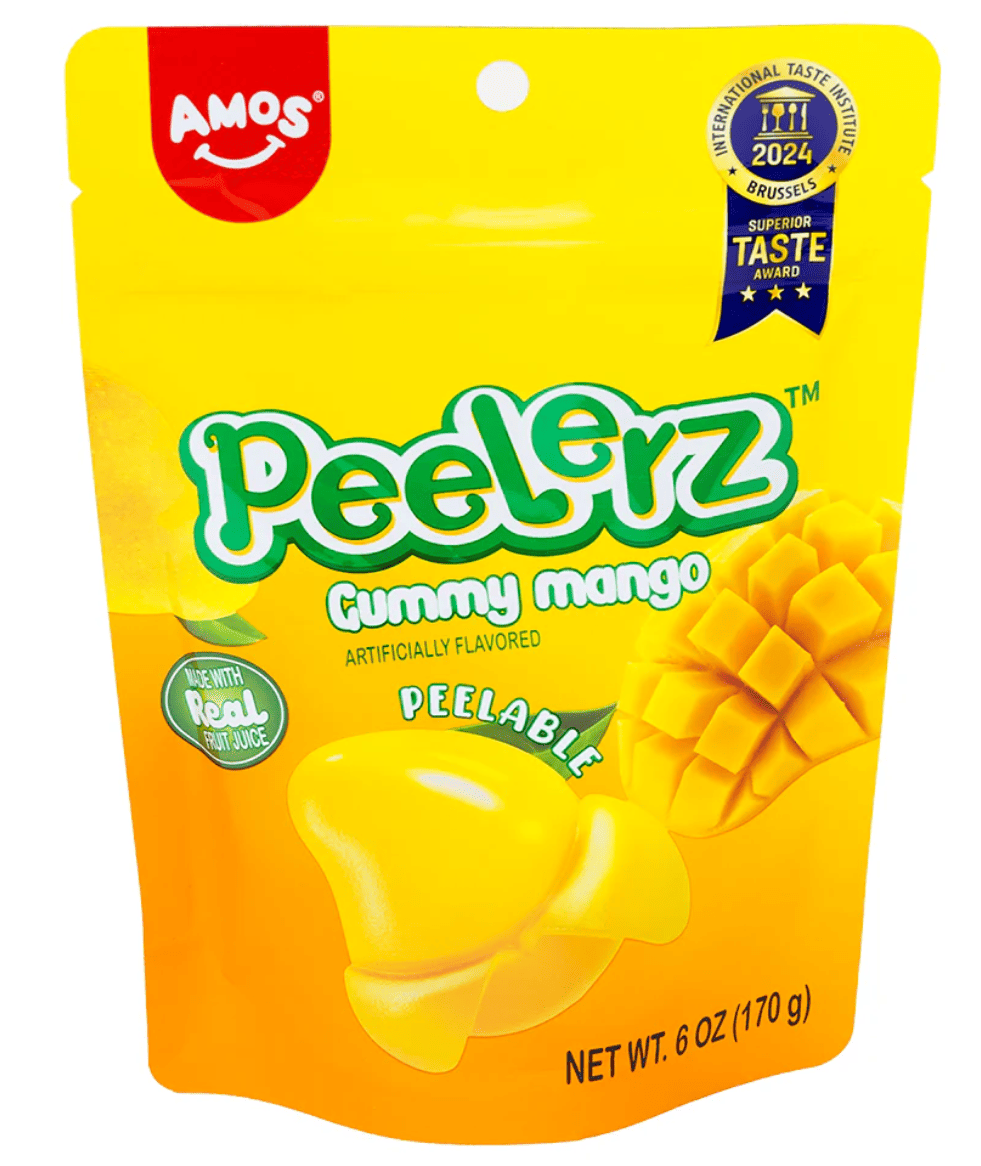 Цукерки желейні Amos Peelerz Gummy Mango 170 г (2753599859)