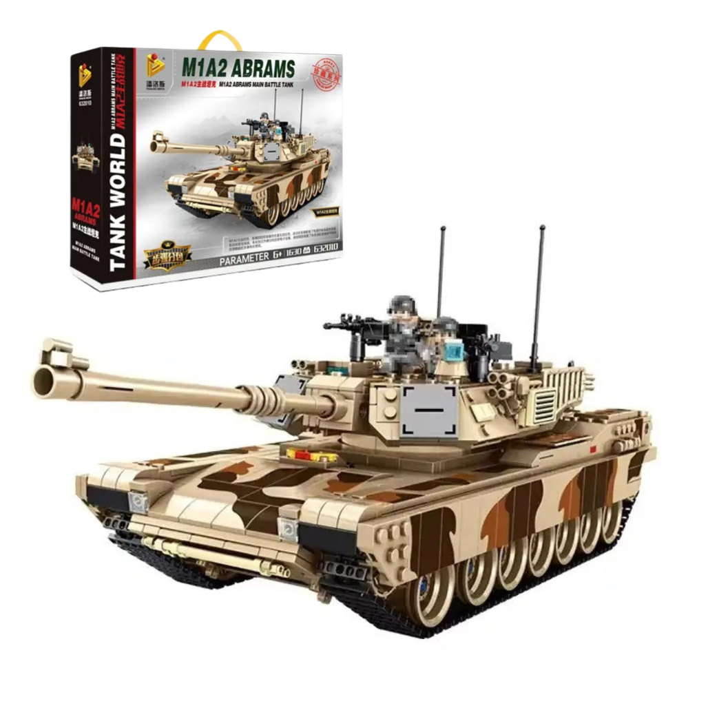 Конструктор детский игровой военный танк M1A2 Abrams 1630 деталей