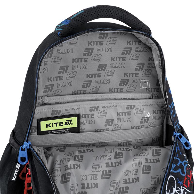 Школьный рюкзак KITE Education teens K25-8001M-1 с ортопедической спинкой (995346) - фото 6 Школьный рюкзак KITE Education teens K25-8001M-1 с ортопедической спинкой (995346) - фото 6