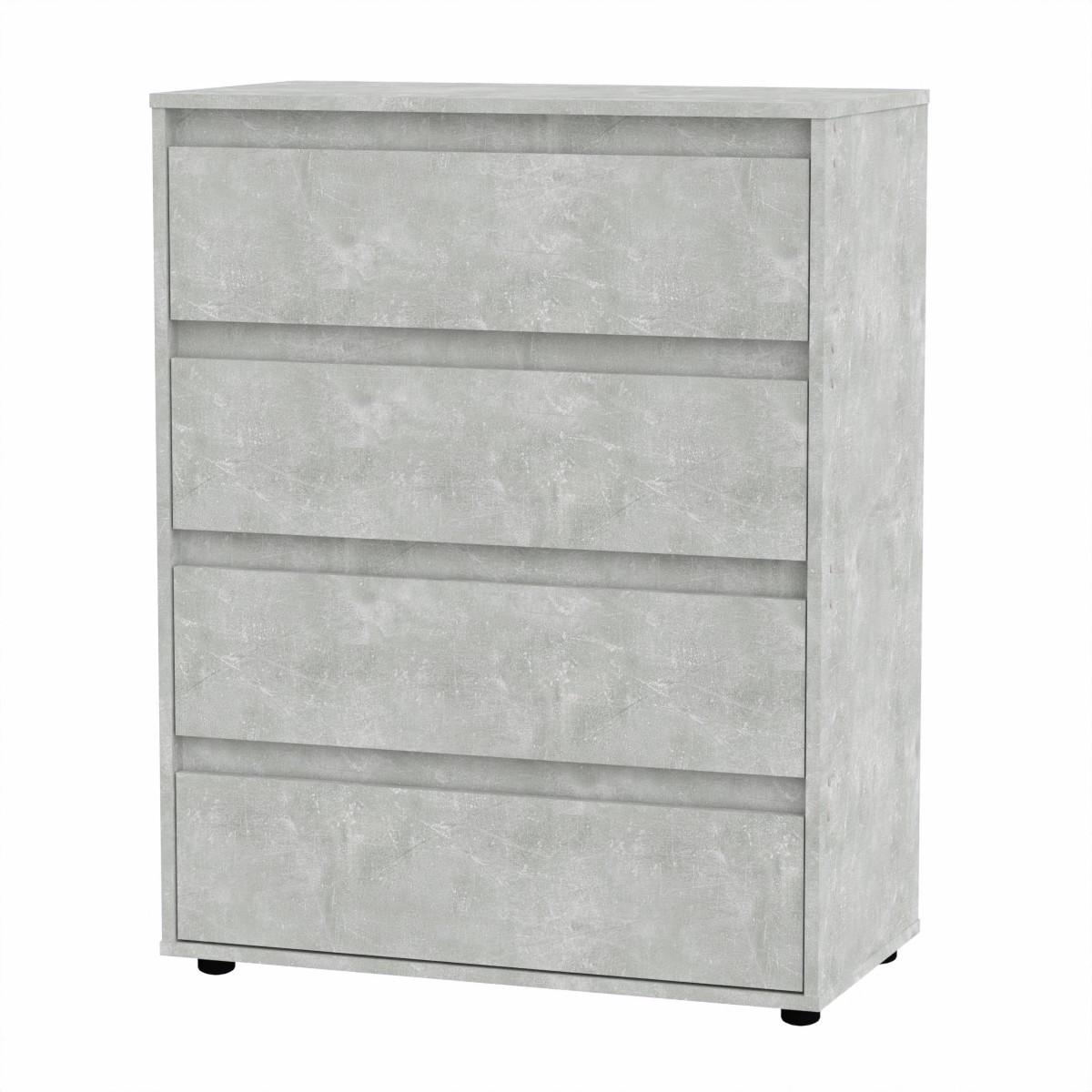 Комод Компаніт з 4 шухлядами 80х42х103 см Ательє світлий (26966124) - фото 1 Комод Компаніт з 4 шухлядами 80х42х103 см Ательє світлий (26966124) - фото 1