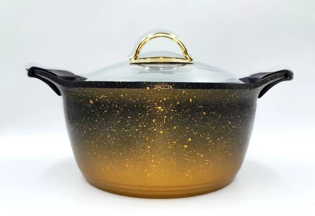 Кастрюля O.M.S. Collection 3120-26 см 5,6 л Black/Gold (84762)