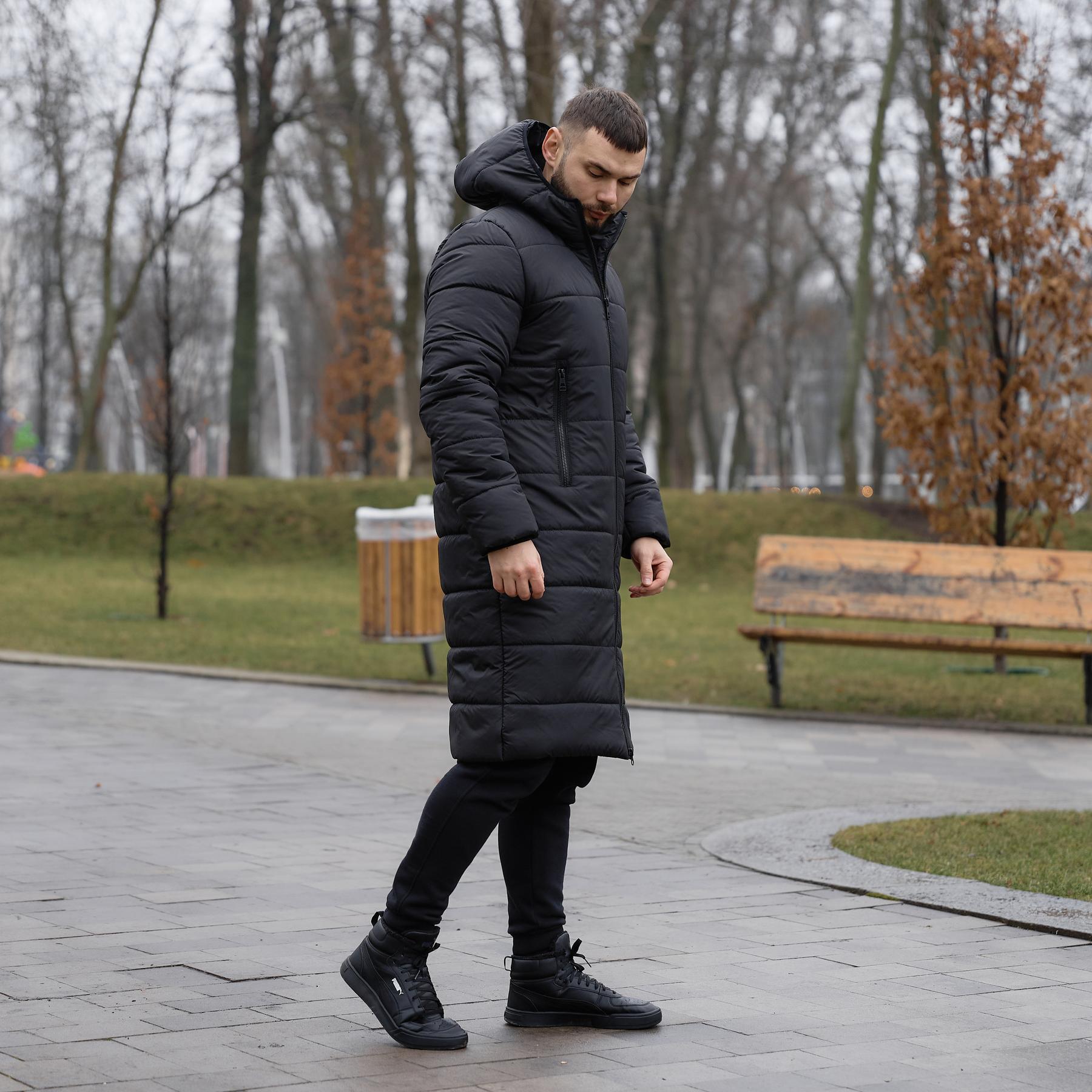 Куртка Intruder чоловіча зимова подовжена XL Чорний (1969093715/3) - фото 7 Куртка Intruder чоловіча зимова подовжена XL Чорний (1969093715/3) - фото 7