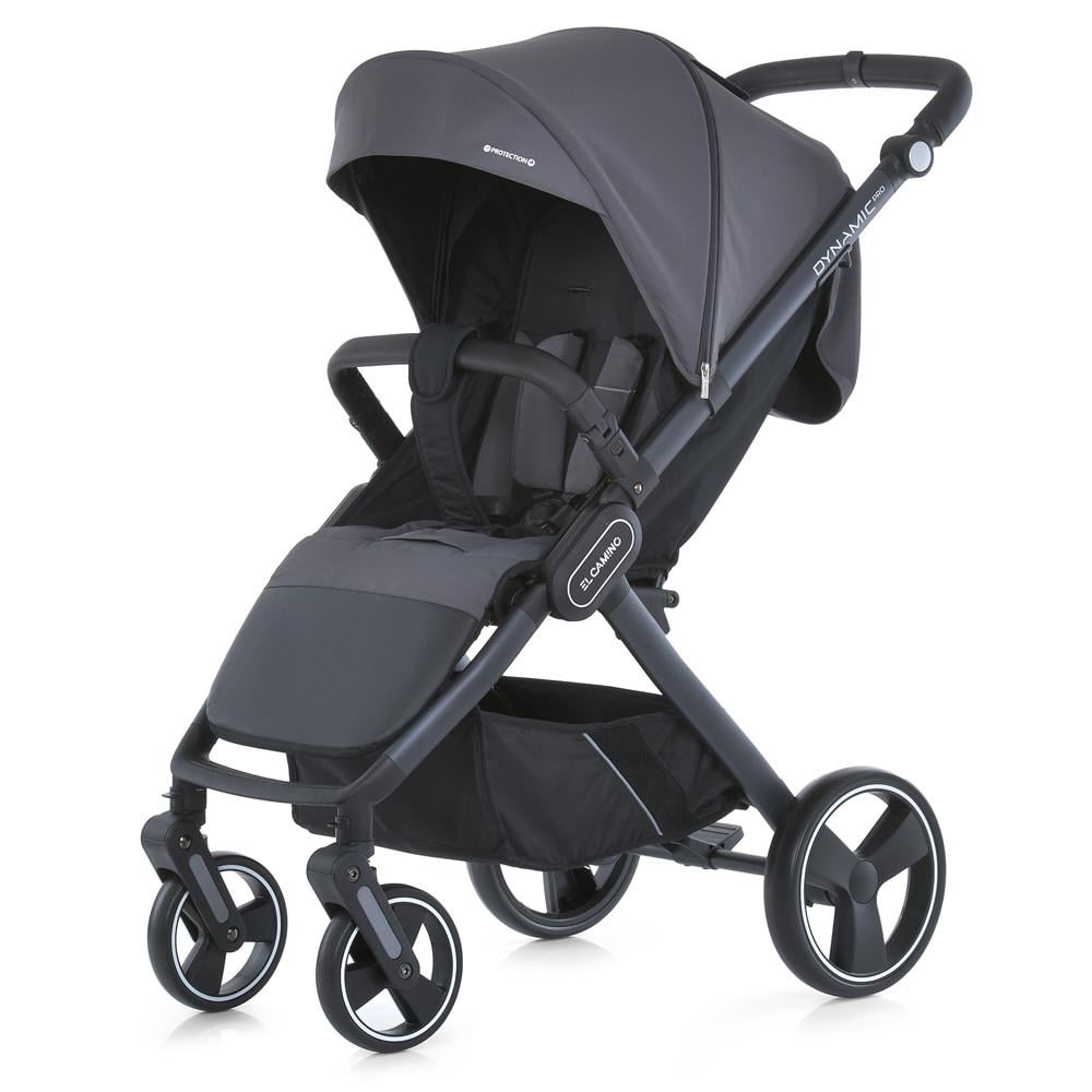 Коляска прогулянкова El Camino DYNAMIC PRO Charcoal з чохлом дощовиком та москітною сіткою Сірий (ME 1053-3)