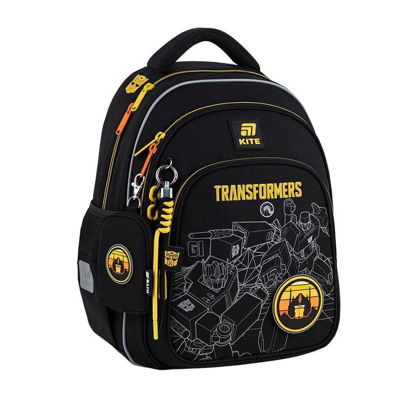 Рюкзак школьный KITE Education Transformers 39x29, 5x14, 2 см 15 л Черный (TF25-763S)