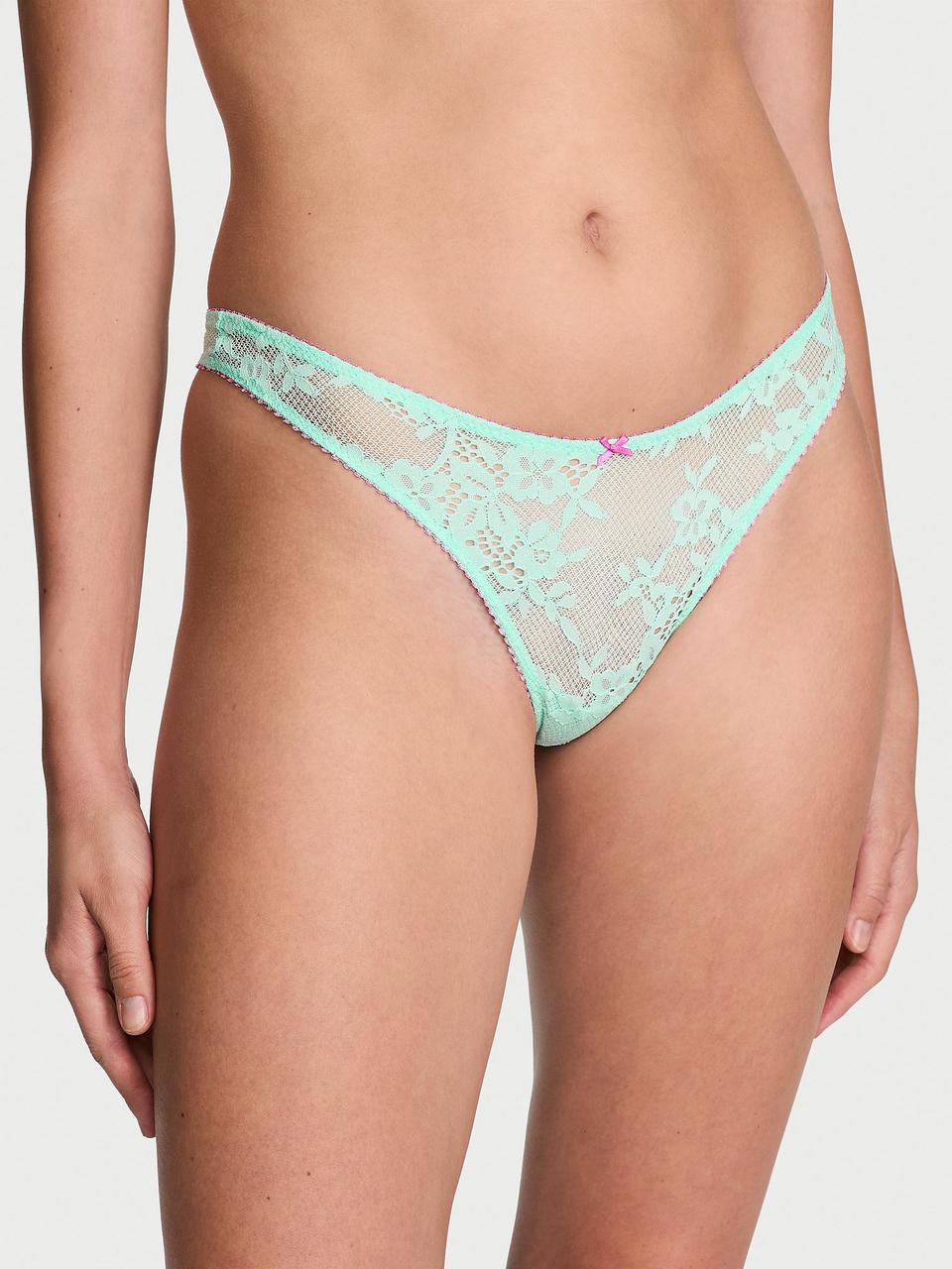 Трусики женские Victoria's Secret Tease High-Leg Scoop XL Салатовый (7114439124629)