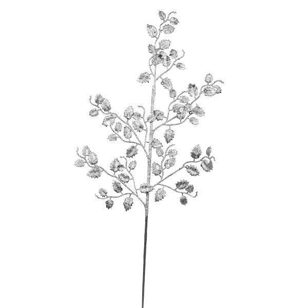 Ветка декоративная Yes! Fun 65 см глиттер Серебряный (973866)