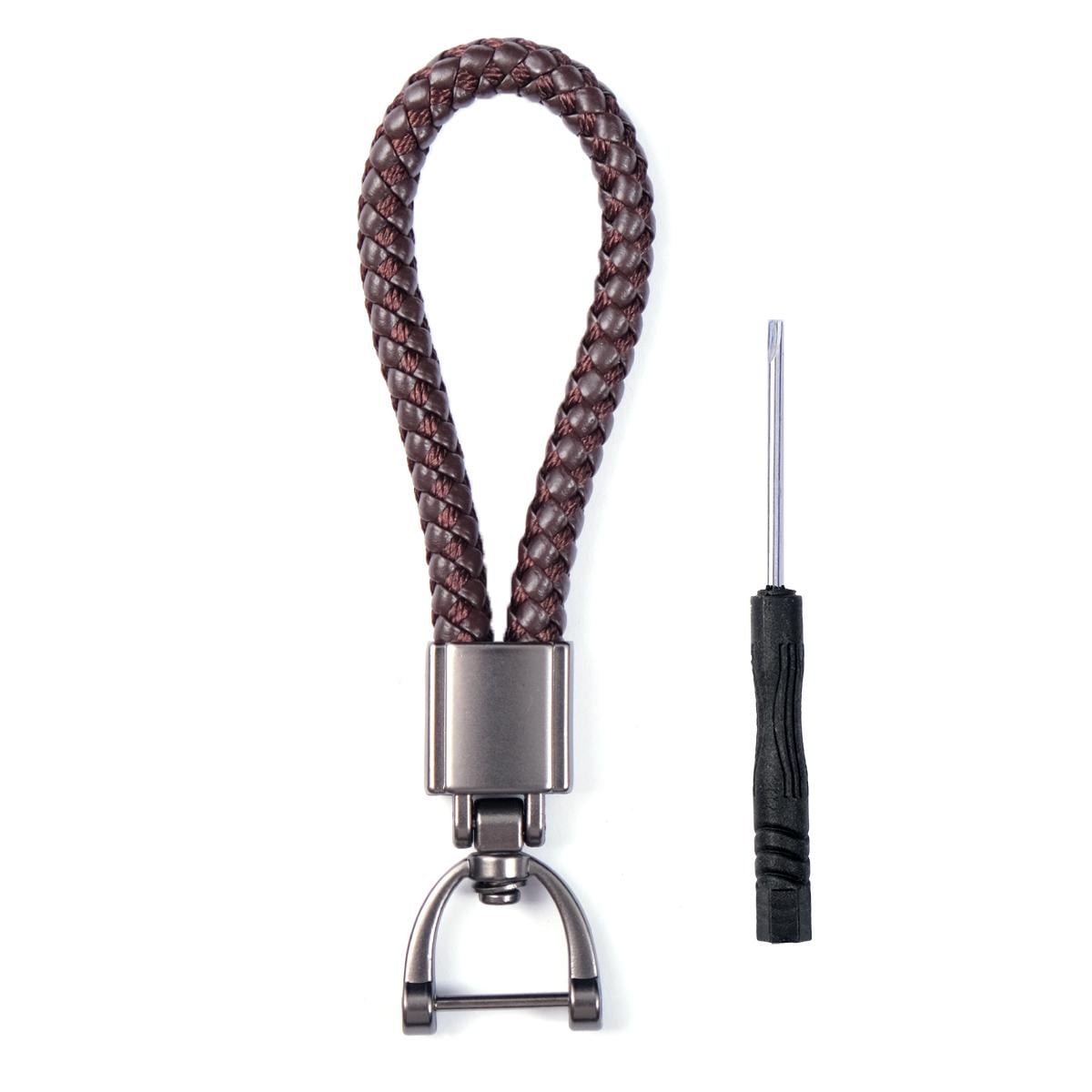Брелок на ключі Джгут на закрутці плетіння пакет/викрутка Коричневий (365247)