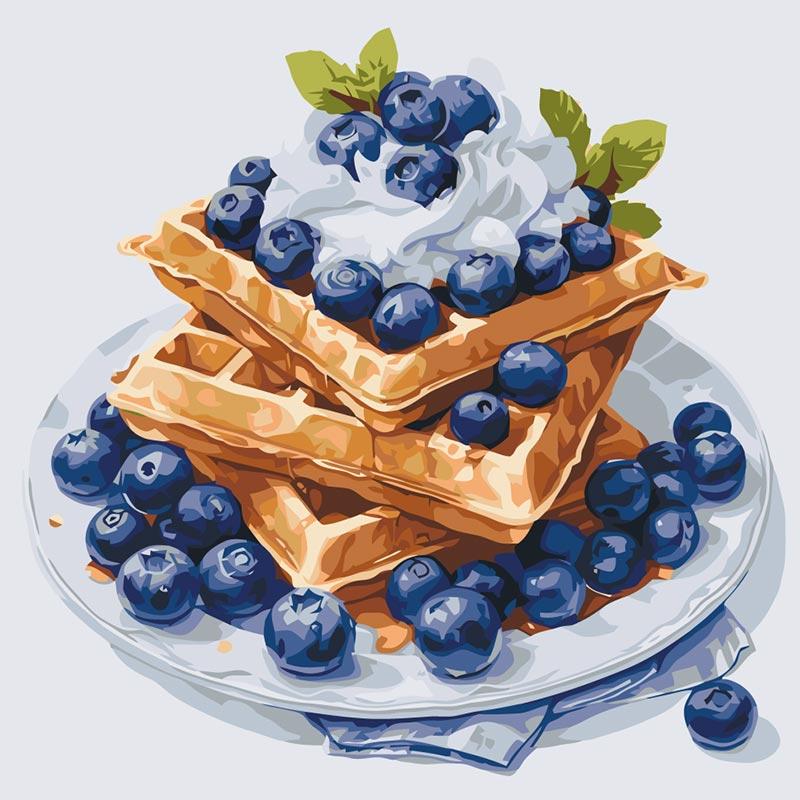 Картина за номерами ART CRAFT Чорничний десерт 40x40 см (12041-AC)