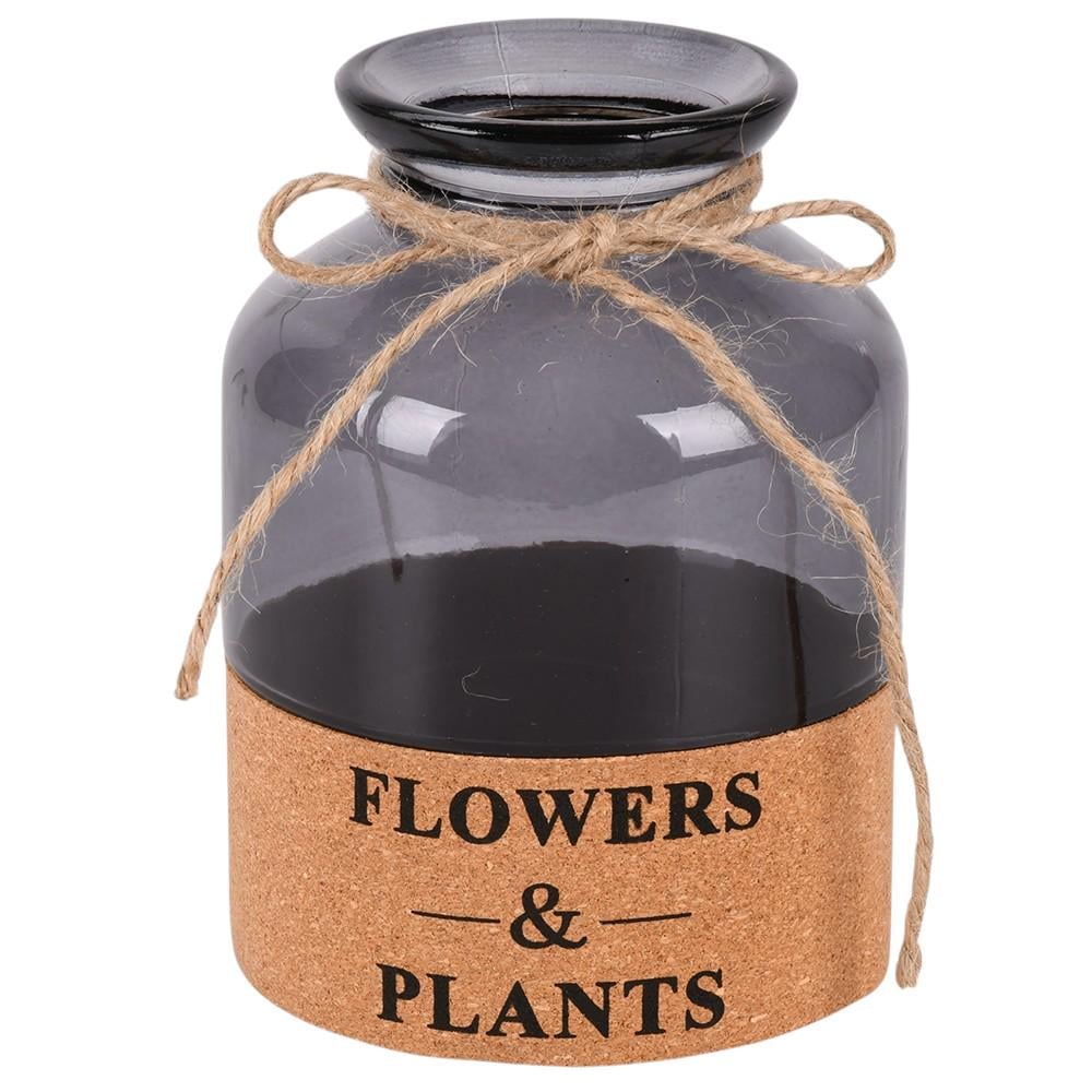Ваза настільна Flowers&Plants R35673-BL 7х15 см Сірий (35575448)