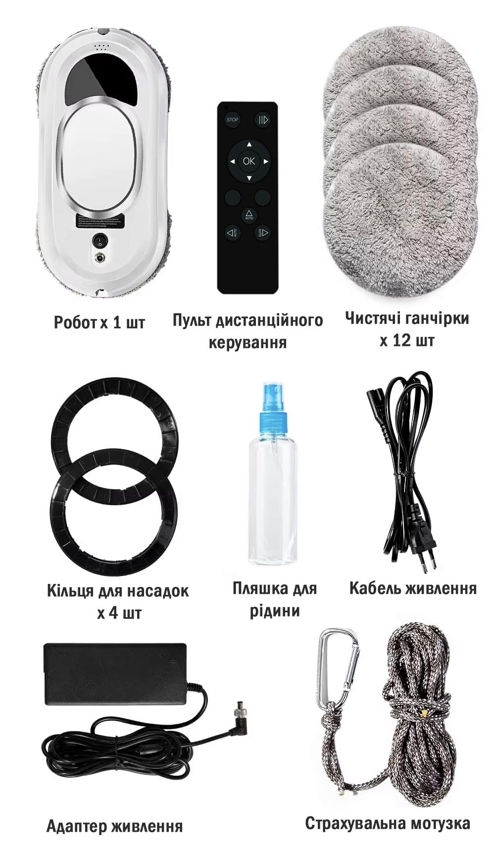 Робот для мытья окон IXIU Glass Cleaning Robot с пультом дистанционного управления (25639681) - фото 6 Робот для мытья окон IXIU Glass Cleaning Robot с пультом дистанционного управления (25639681) - фото 6