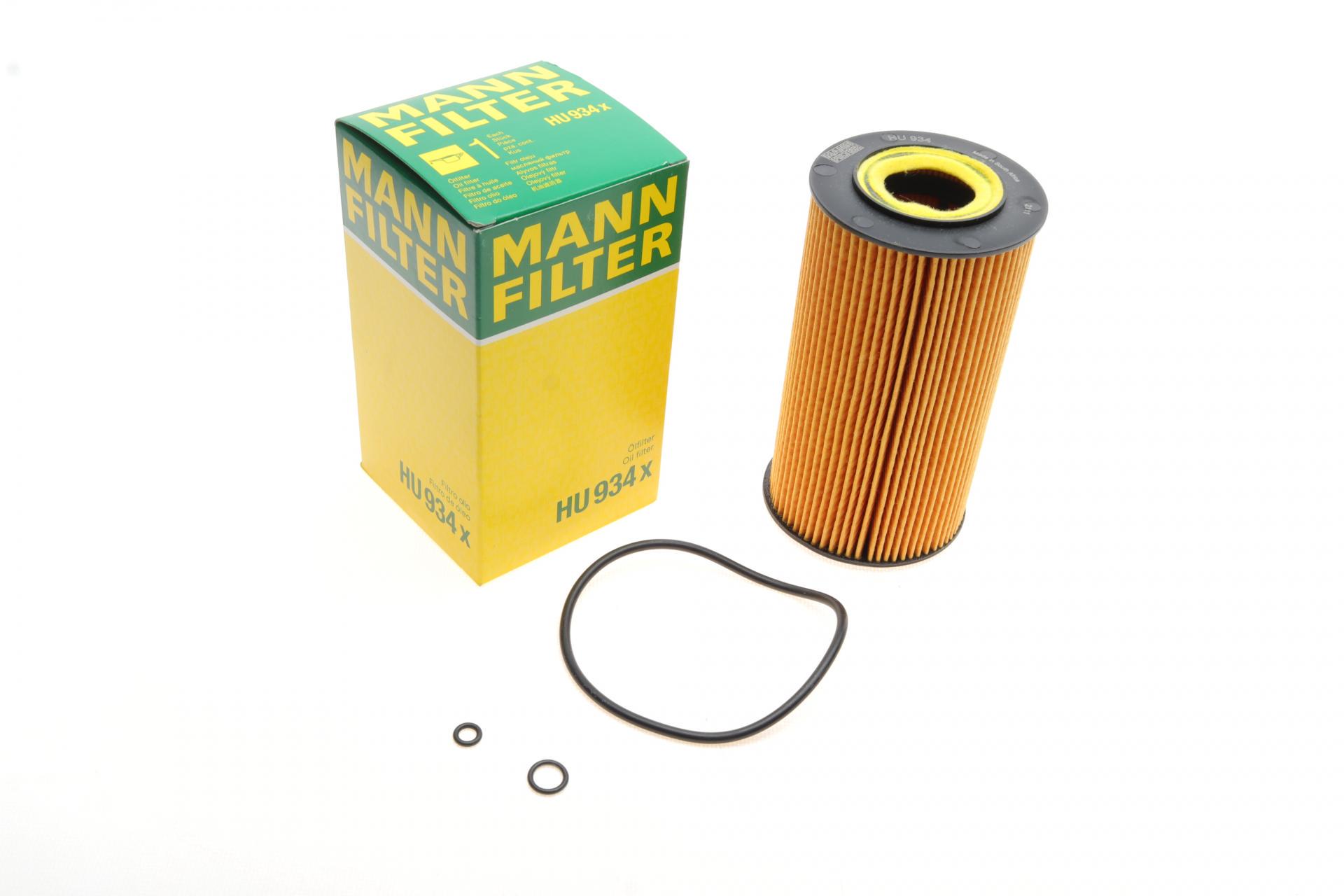 Фильтр масляный Mann-Filter для MB E-class W211/S-class W220/M-class W163/G-class W463 4,0CDI OM628 00-09 (HU 934 X)