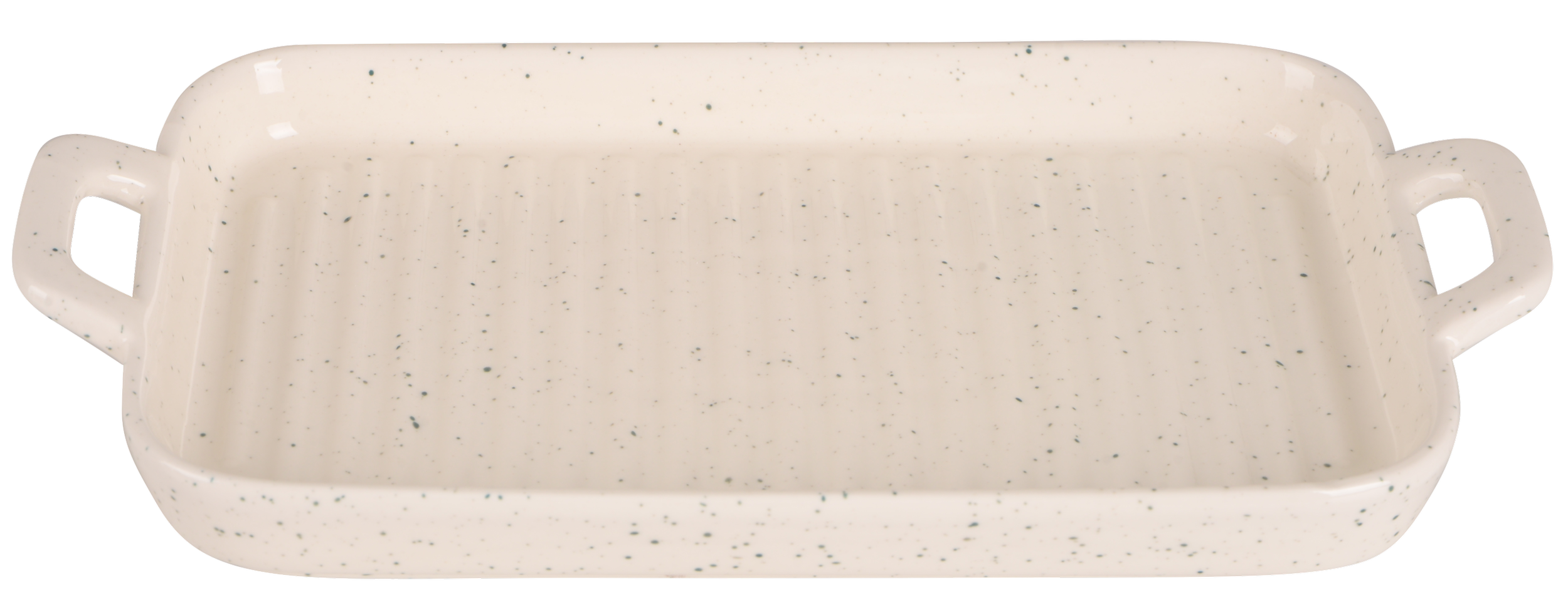 Форма для запікання LED Spotted з ручками прямокутна порцеляна 24,5x14x3 см (B010398)