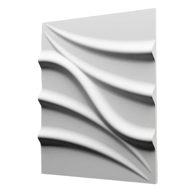 3D-панель гіпсова декоративна Лотос з гіпсу під фарбування 500х500х25 мм Білий (30642306)