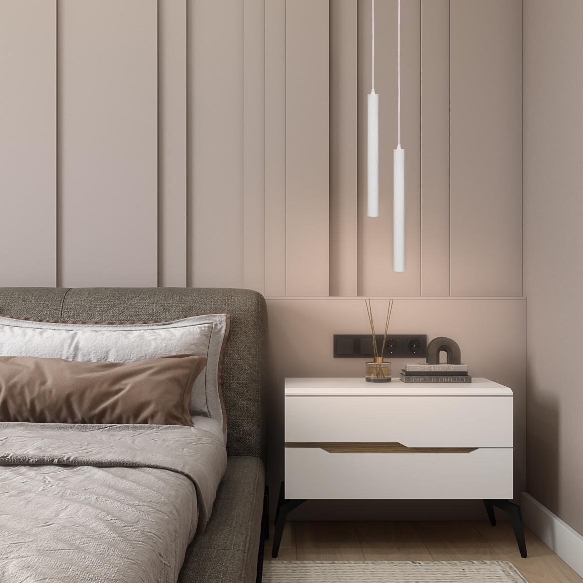 Светильник подвесной MSK ELECTRIC Quadro под одну лампу G9 Белый (NL 3050 WH) - фото 2 Светильник подвесной MSK ELECTRIC Quadro под одну лампу G9 Белый (NL 3050 WH) - фото 2