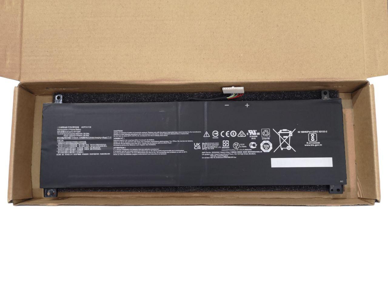 Акумулятор для MSI Creator Z16-A11U/A11UE/A11UET/MS-17N2/MS-1571/BTY-M54 5922 mAh 90Wh (000011756)