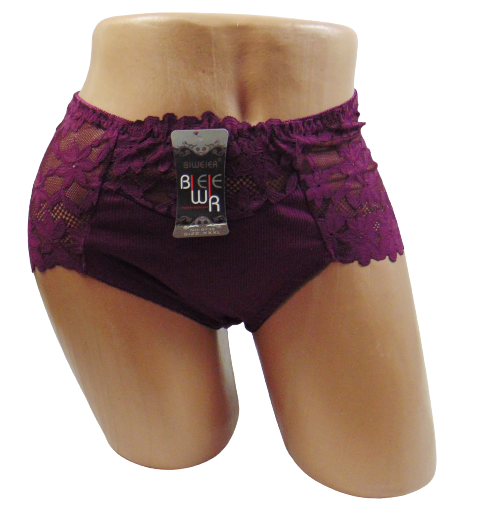 Трусы с кружевом Biweier 9738 3XL Сливовой Трусы с кружевом Biweier 9738 3XL Сливовой