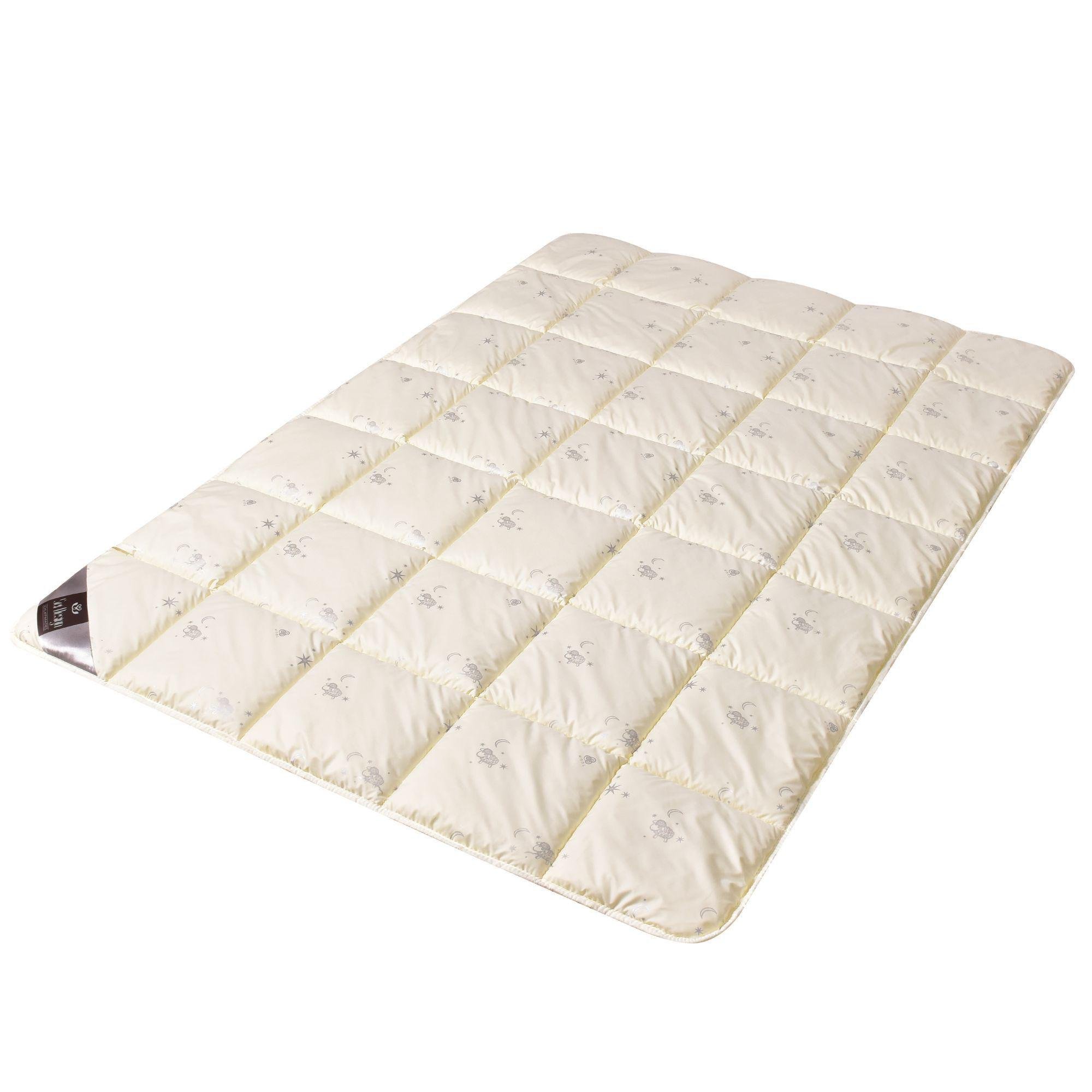 Одеяло шерстяное IDEIA Sei Design всесезонное микрофибра 150х200 см 200 г/м2 Молочный