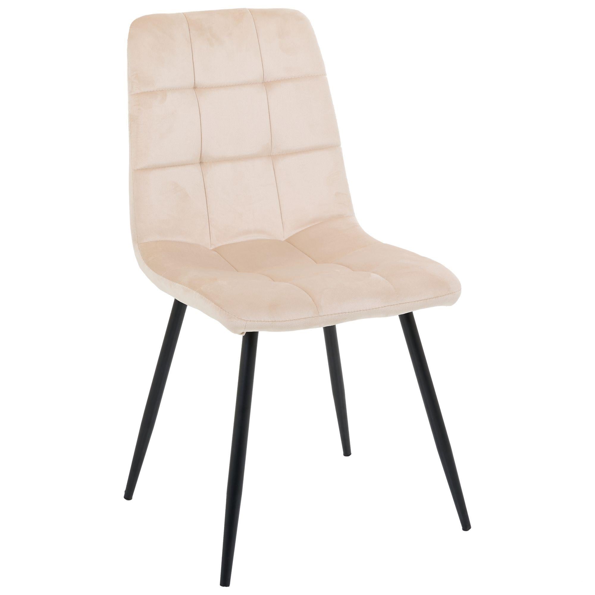 Стул AMF Cherry-C Черный/Вельвет Бежевый (555386) Стул AMF Cherry-C Черный/Вельвет Бежевый (555386)