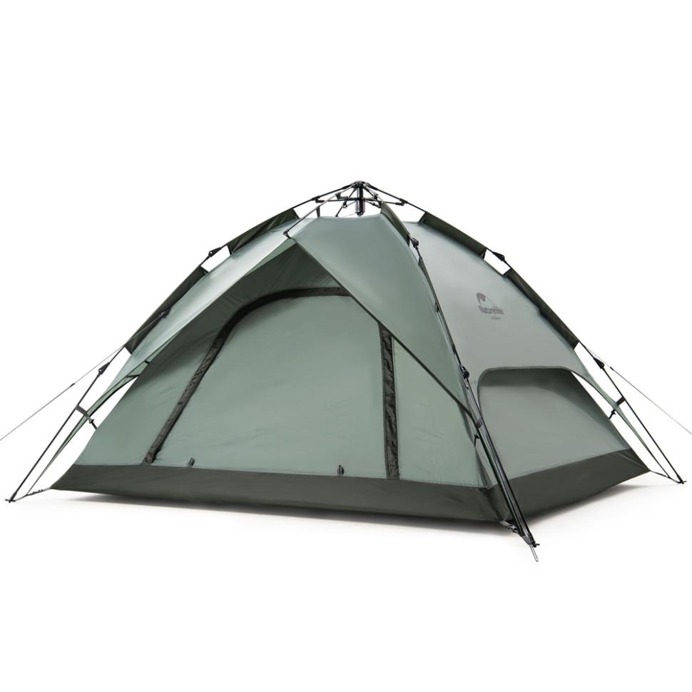 Палатка трехместная автоматическая Naturehike NH21ZP008 210x180x130 см Olive Green (6927595777442)