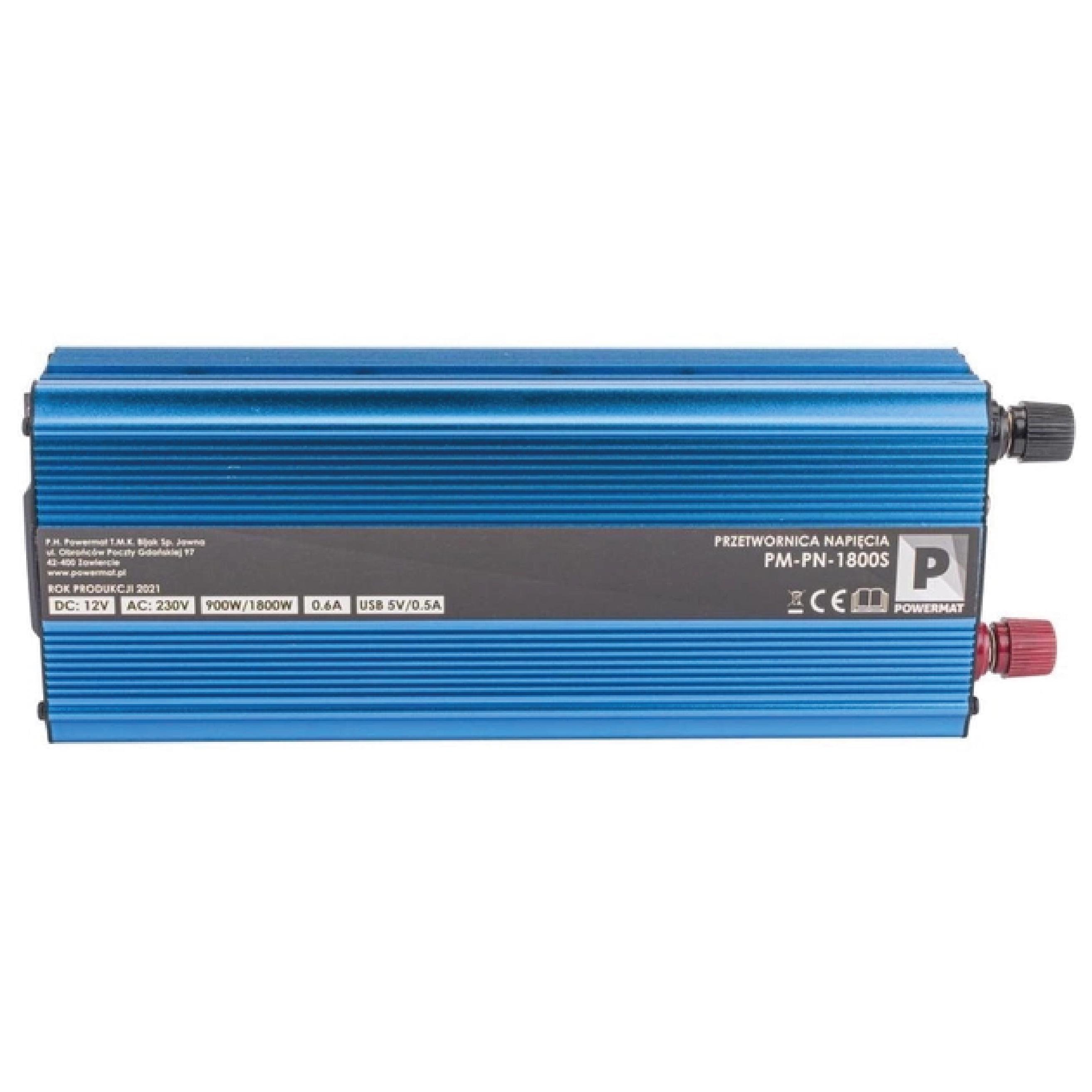 Автомобильный инвертор Powermat 12V 1800W PM-PN-1800S (356656) - фото 2