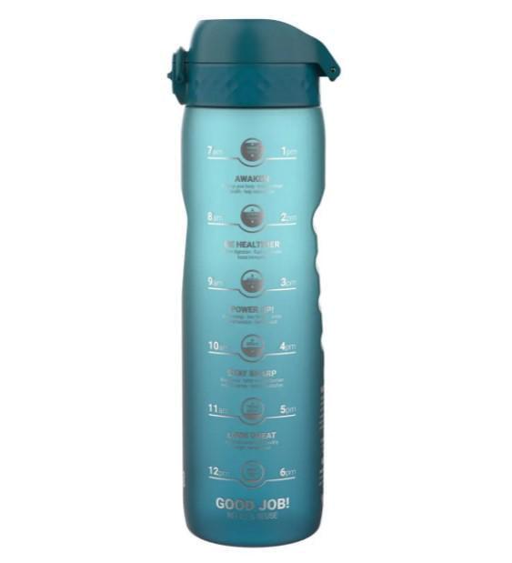 Пляшка для води ION8 BPA Free Times To Drink 1000 мл Teal & Blue (I8RF1000PTBMOT)