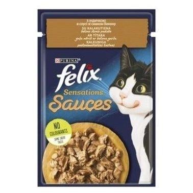 Вологий корм для котів Felix Sensations Sauces індичка 85 г (7613039841686) Вологий корм для котів Felix Sensations Sauces індичка 85 г (7613039841686)