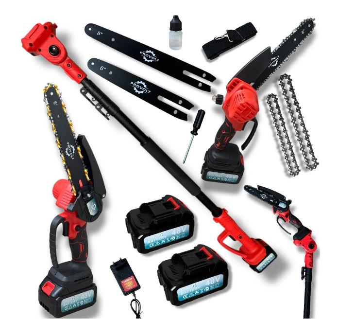Пилка ланцюгова з подовжувачем ProVolt 48V/6.0 mAh (27271569) - фото 4