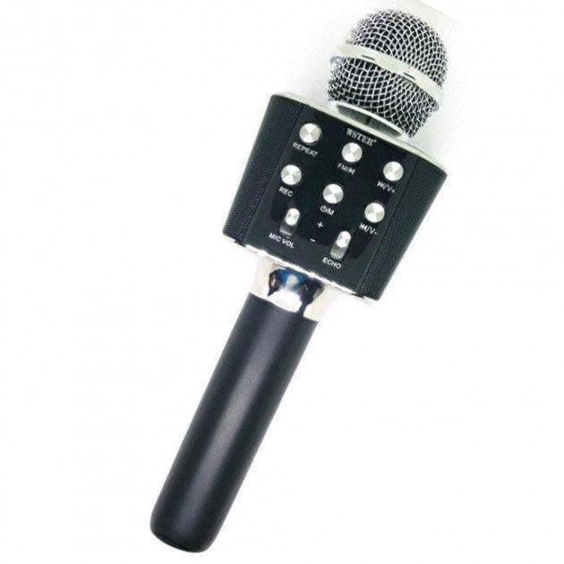 Мікрофон бездротовий WSTER WS1688 с Bluetooth та колонкою Чорний