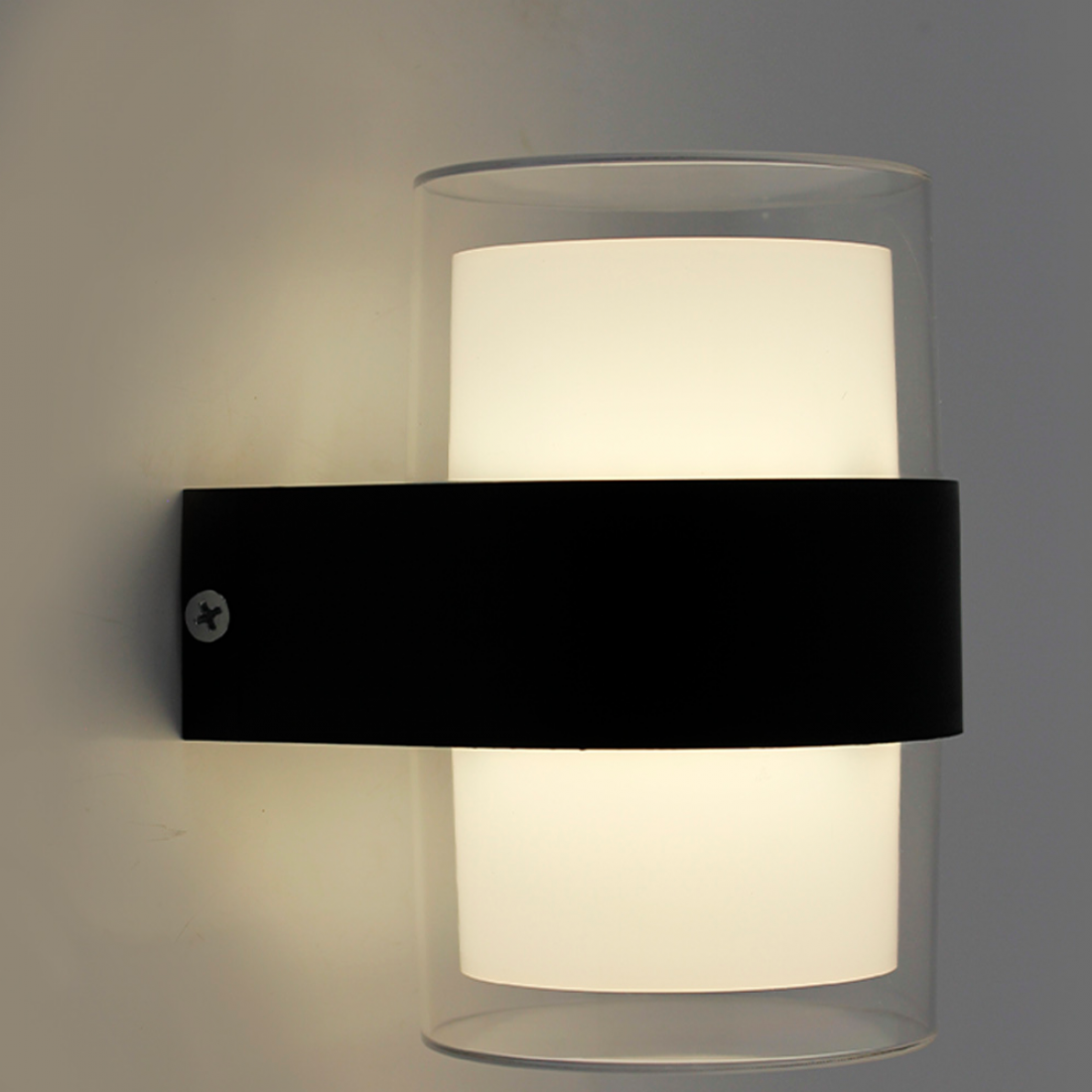 Бра светодиодное ESLLSE VALO R 9 Вт IP54 105x95x135 мм Черный (00000122610)