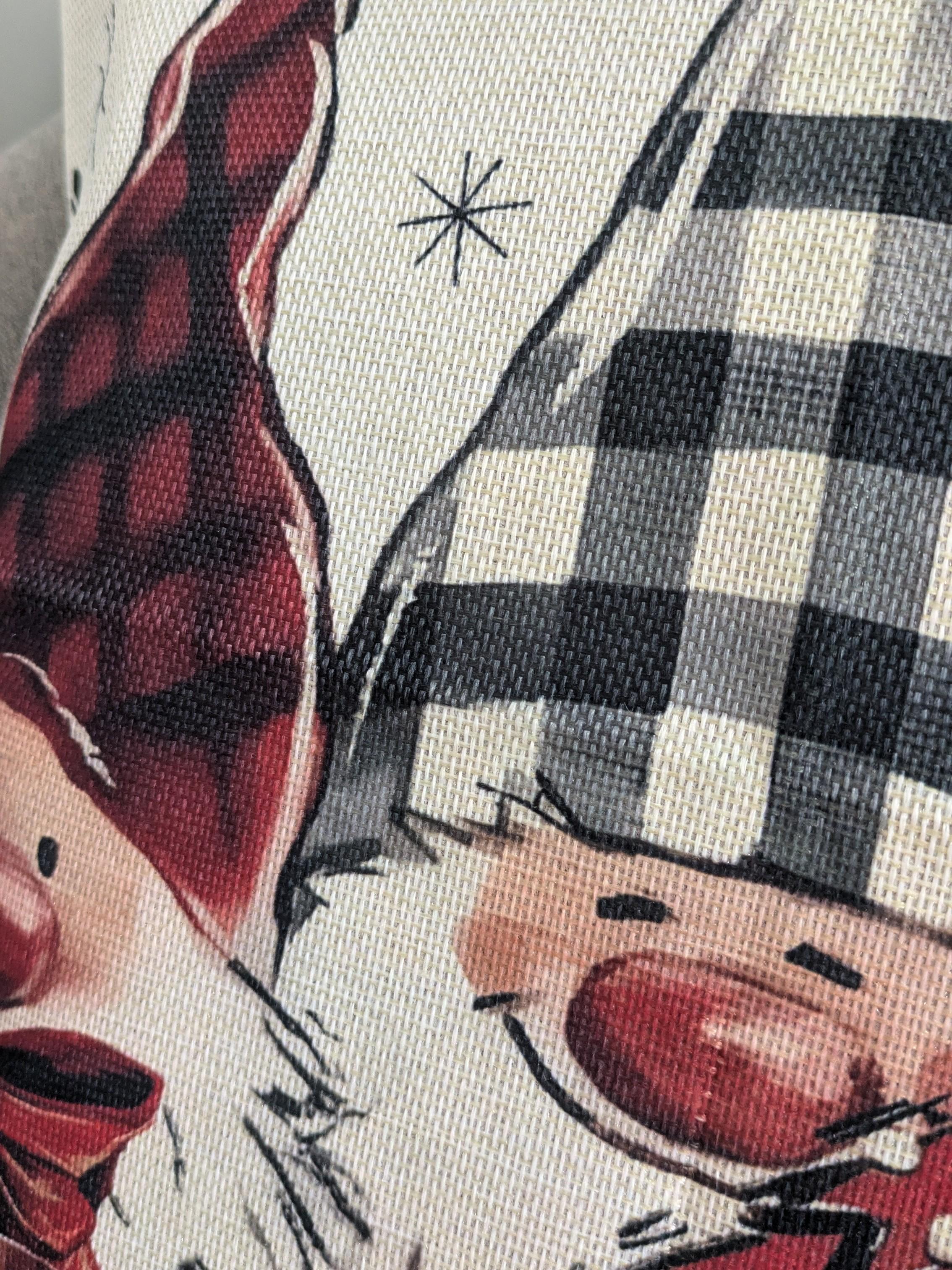 Наволочка новогодняя Гномики 45х45 см (29506022) - фото 4